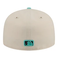 Men's New Era Turquoise/Charcoal Los Angeles Dodgers Two-Tone Color Pack 59FIFTY Fitted Hat