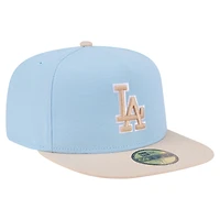 Casquette ajustée New Era 59FIFTY bleu clair/crème pour homme, pack bicolore des Dodgers de Los Angeles