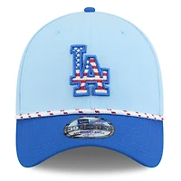 Men's New Era Light Blue/Royal Los Angeles Dodgers 2025 Fourth of July 39THIRTY Flex Hat