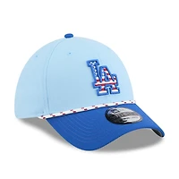 Men's New Era Light Blue/Royal Los Angeles Dodgers 2025 Fourth of July 39THIRTY Flex Hat