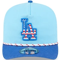 Men's New Era Light Blue/Royal Los Angeles Dodgers 2025 Fourth of July Golfer Snapback Hat
