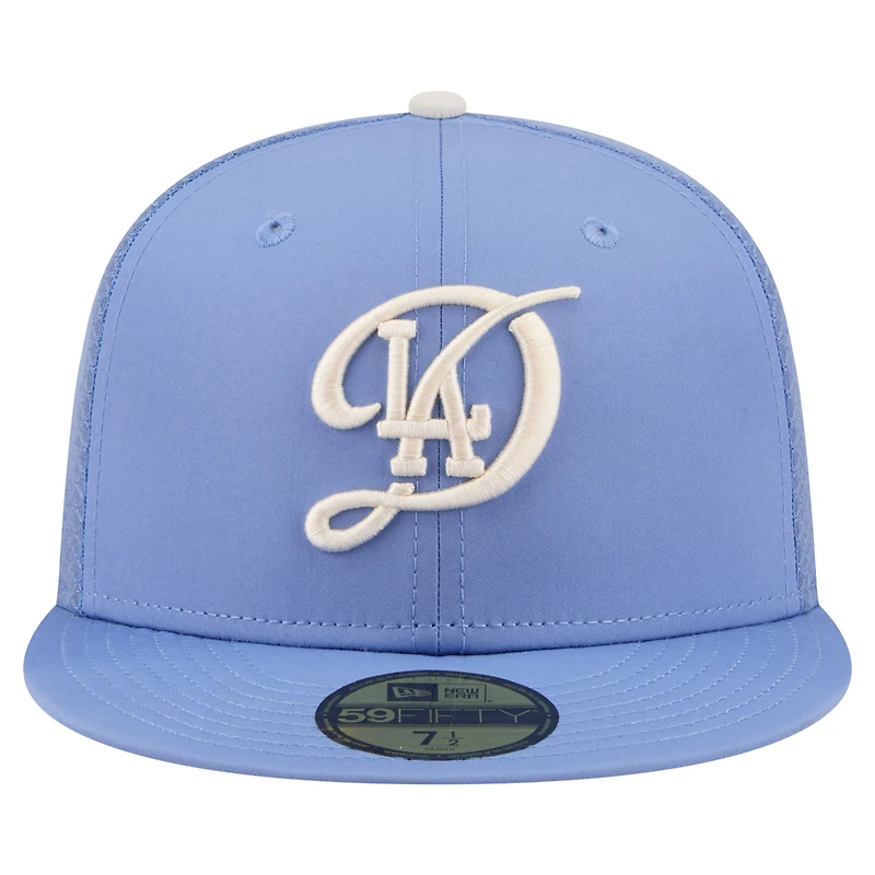 Casquette ajustée New Era City Connect 59FIFTY bleu clair pour homme, Los Angeles Dodgers