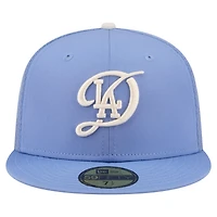 Casquette ajustée New Era City Connect 59FIFTY bleu clair pour homme, Los Angeles Dodgers