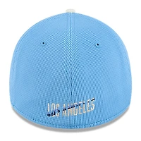 Casquette d'entraînement au bâton City Connect 39THIRTY Flex bleu clair New Era pour homme des Dodgers de Los Angeles