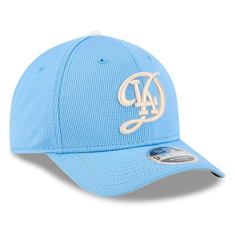 Men's New Era Light Blue Los Angeles Dodgers City Connect Batting Practice 9FORTY M-Crown Adjustable Hat