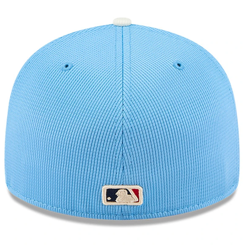 Casquette d'entraînement au bâton City Connect 59FIFTY bleu clair New Era pour homme des Dodgers de Los Angeles