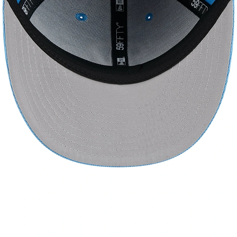 Casquette d'entraînement au bâton City Connect 59FIFTY bleu clair New Era pour homme des Dodgers de Los Angeles