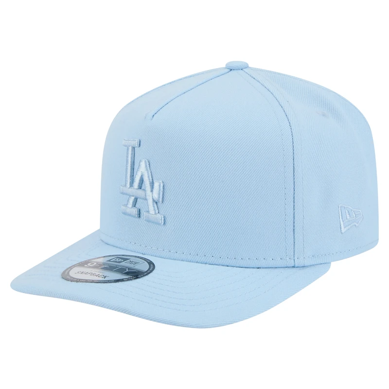 Casquette snapback A-Frame 9FIFTY bleu clair pour homme New Era, Los Angeles Dodgers, color pack