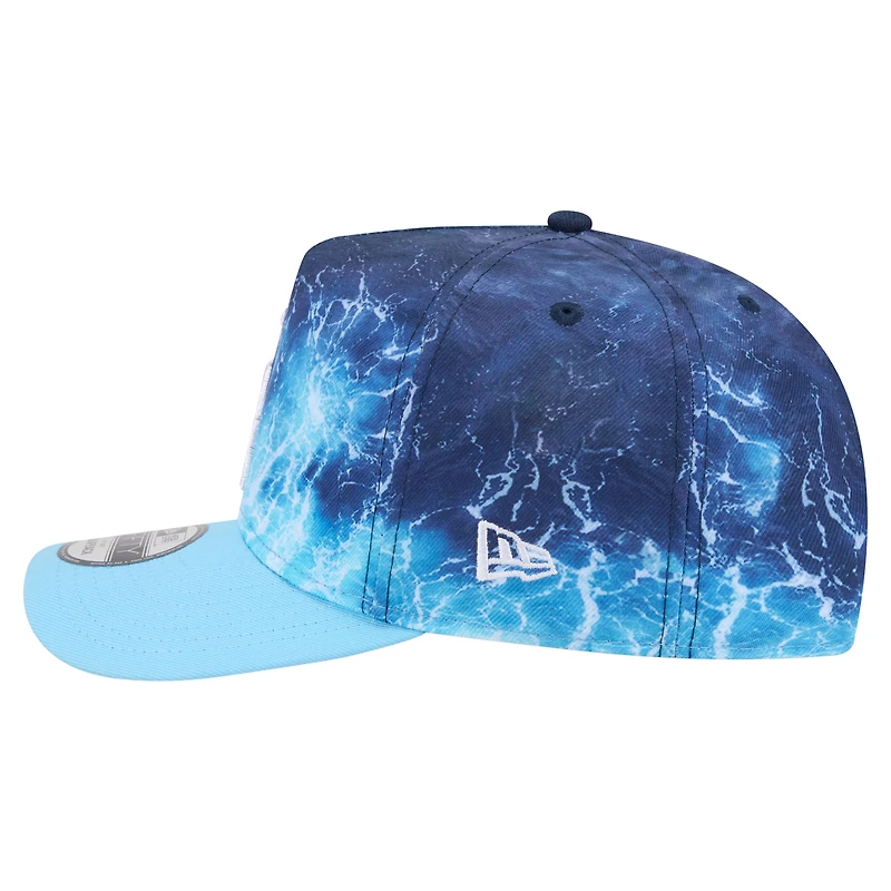 Men's New Era  Light Blue Los Angeles Dodgers Deep Water Pre-Curved 9FIFTY A-Frame Snapback Hat