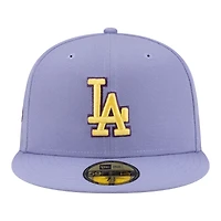 Men's New Era Light Purple Los Angeles Dodgers Lavender Bloom 59FIFTY Fitted Hat