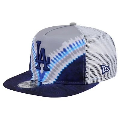 Men's New Era Los Angeles Dodgers Tie-Dye Golfer Trucker Adjustable Hat