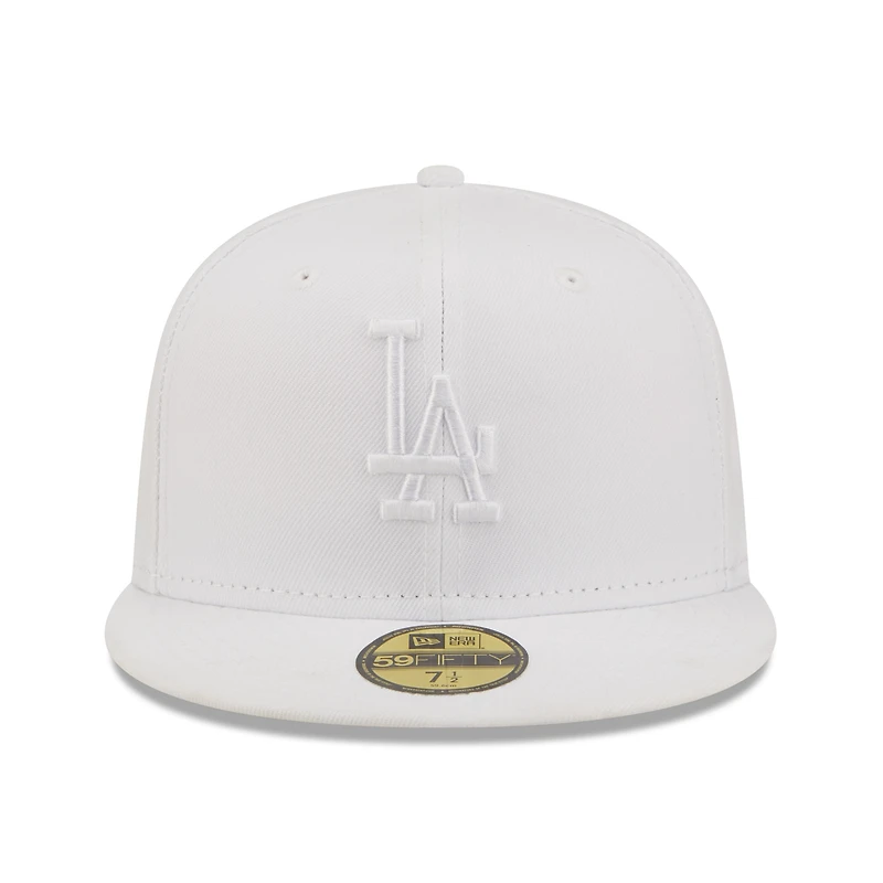 Men's New Era Los Angeles Dodgers White on 59FIFTY Fitted Hat