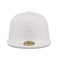 Men's New Era Los Angeles Dodgers White on 59FIFTY Fitted Hat
