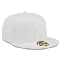 Men's New Era Los Angeles Dodgers White on 59FIFTY Fitted Hat