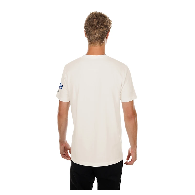 Men's New Era  Natural Los Angeles Dodgers Golf Mascot T-Shirt