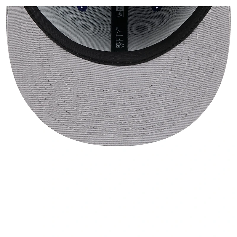 Men's New Era Navy/Gray Los Angeles Dodgers Retro Pattern 59FIFTY Fitted Hat