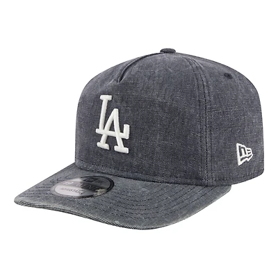 Men's New Era  Navy Heather Los Angeles Dodgers Throwback Denim Classic 19TWENTY Adjustable Hat