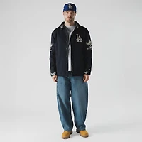 Men's New Era  Navy Los Angeles Dodgers Coaches Full-Snap Jacket