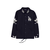 Men's New Era  Navy Los Angeles Dodgers Coaches Full-Snap Jacket