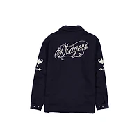 Men's New Era  Navy Los Angeles Dodgers Coaches Full-Snap Jacket