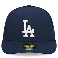 Men's New Era Navy Los Angeles Dodgers Oceanside Low Profile 59FIFTY Fitted Hat