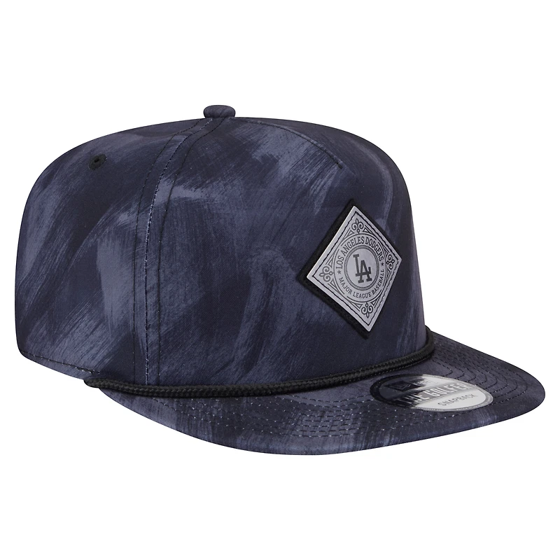 Casquette de golf à imprimé snapback bleu marine Los Angeles Dodgers New Era pour homme