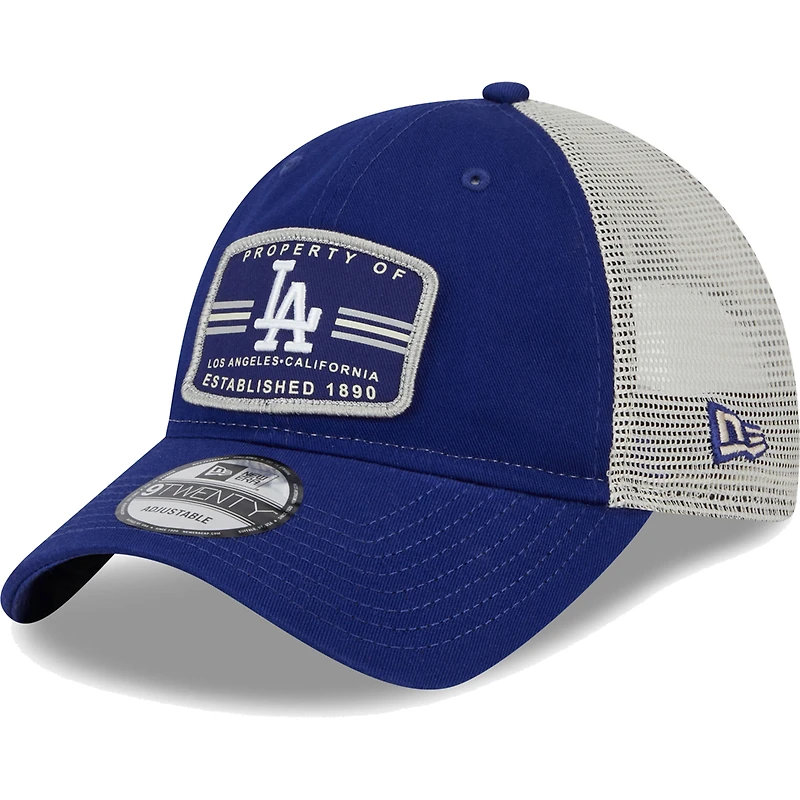 Men's New Era Navy Los Angeles Dodgers Property Trucker 9TWENTY Snapback Hat
