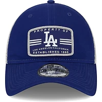 Men's New Era Navy Los Angeles Dodgers Property Trucker 9TWENTY Snapback Hat