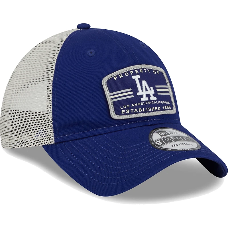 Men's New Era Navy Los Angeles Dodgers Property Trucker 9TWENTY Snapback Hat