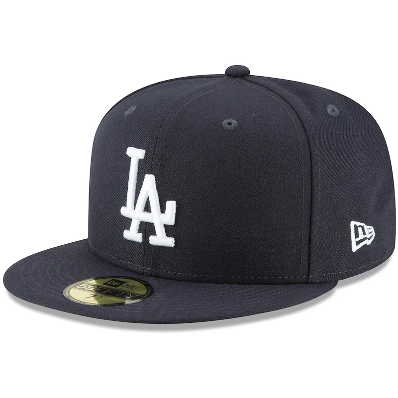 Casquette ajustée 59FIFTY bleu marine avec logo Los Angeles Dodgers New Era pour homme