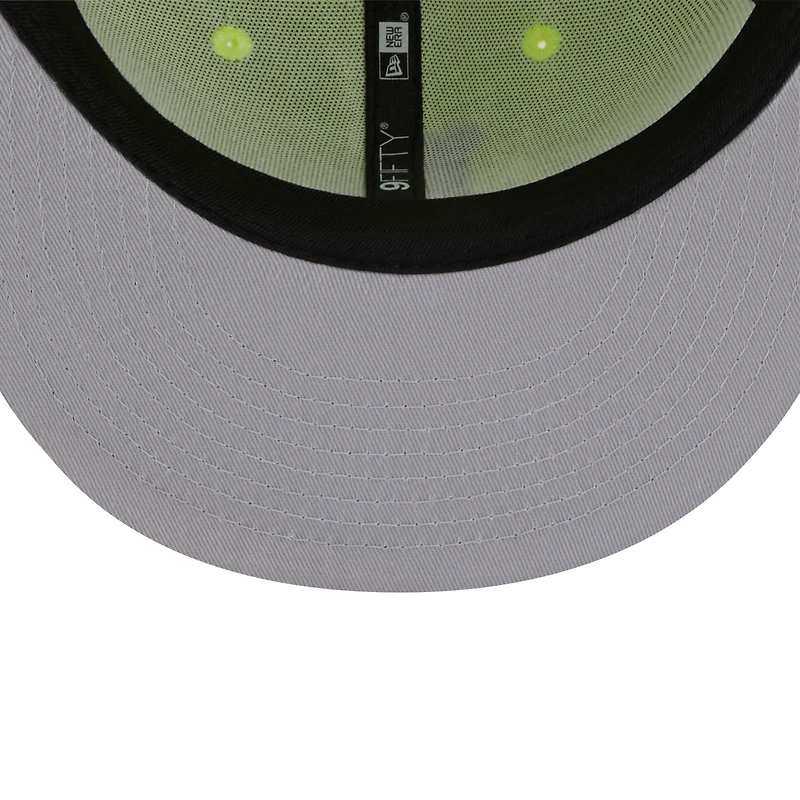 Men's New Era Neon Green/Purple Los Angeles Dodgers Spring Basic Two-Tone 9FIFTY Snapback Hat