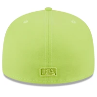 Men's New Era Neon Green Los Angeles Dodgers 2023 Spring Color Basic 59FIFTY Fitted Hat