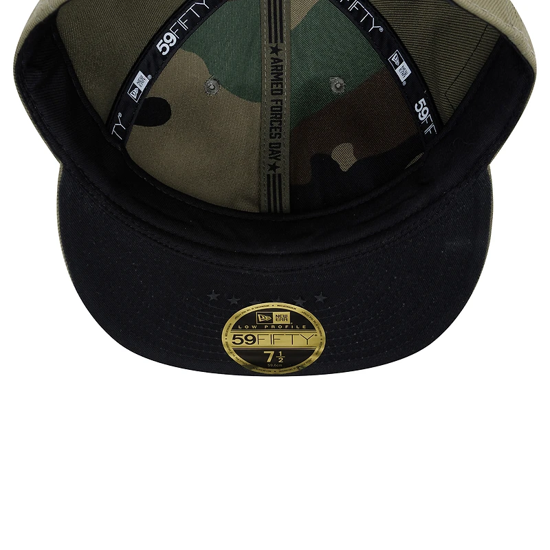 Men's New Era Olive Los Angeles Dodgers 2026 Armed Forces Day 9SEVENTY Adjustable Hat