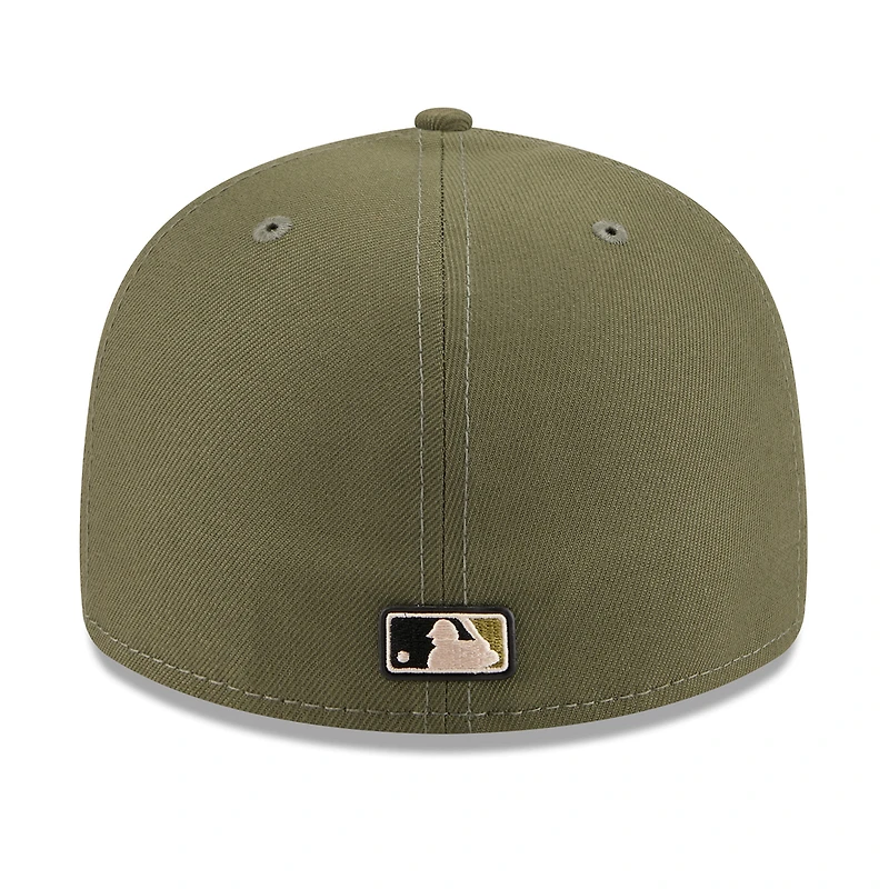 Men's New Era Olive Los Angeles Dodgers 2026 Armed Forces Day Low Profile 59FIFTY Fitted Hat