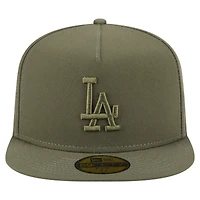 Casquette ajustée A-Frame 59FIFTY olive pour homme des Dodgers de Los Angeles New Era