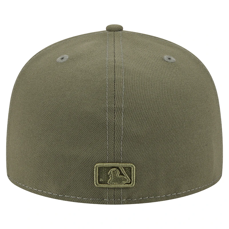 Casquette ajustée A-Frame 59FIFTY olive pour homme des Dodgers de Los Angeles New Era