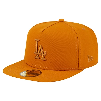 Men's New Era Orange Los Angeles Dodgers Color Pack A-Frame 59FIFTY Fitted Hat