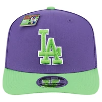 Men's New Era Purple/Light Green Los Angeles Dodgers 2024 Big League Chew Flavor Pack 9SEVENTY Adjustable Hat
