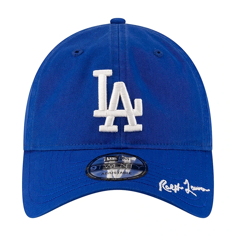 Casquette ajustable New Era Ralph Lauren x MLB Royal Los Angeles Dodgers 9TWENTY pour homme