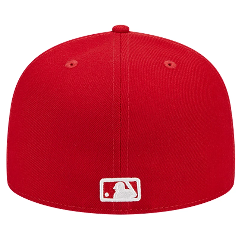 Casquette ajustée 59FIFTY rouge avec logo des Dodgers de Los Angeles New Era pour homme
