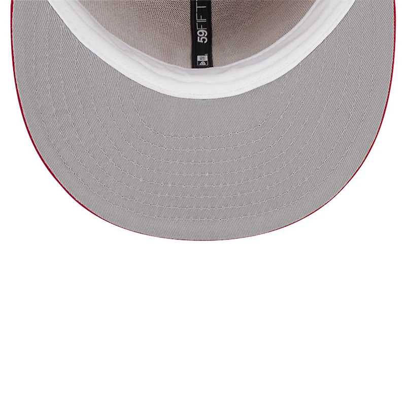 Casquette ajustée 59FIFTY rouge avec logo des Dodgers de Los Angeles New Era pour homme