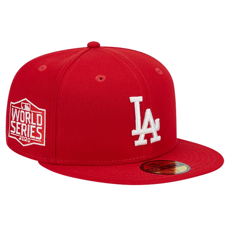 Casquette ajustée 59FIFTY rouge avec logo des Dodgers de Los Angeles New Era pour homme