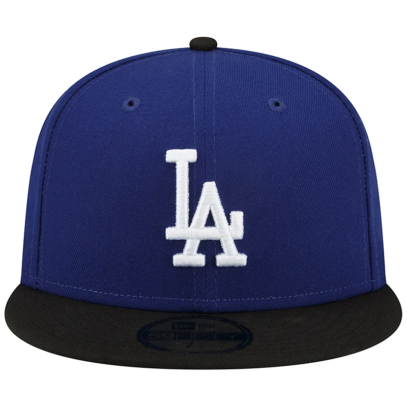 Casquette ajustée 59FIFTY Los Angeles Dodgers 2022 City Connect New Era pour homme, bleu roi/noir