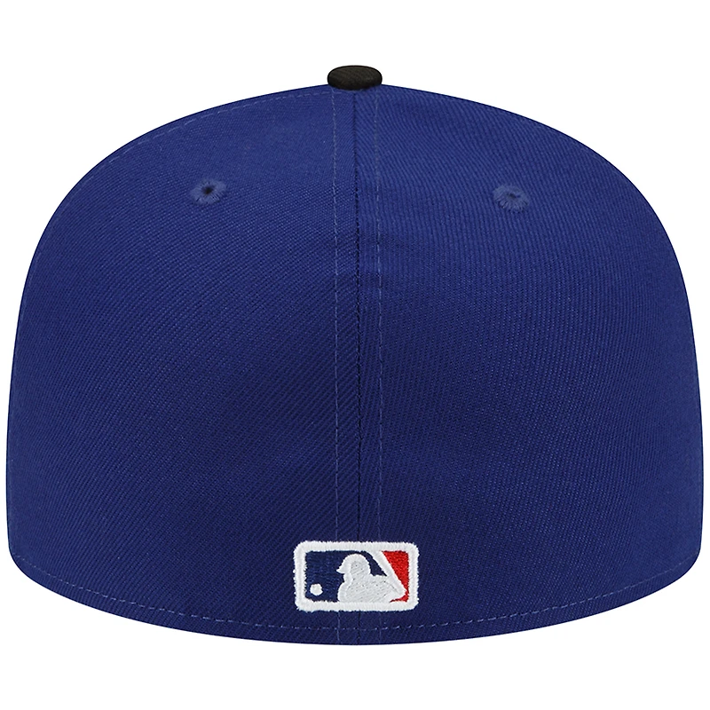 Casquette ajustée 59FIFTY Los Angeles Dodgers 2022 City Connect New Era pour homme, bleu roi/noir