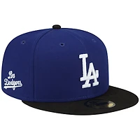 Casquette ajustée 59FIFTY Los Angeles Dodgers 2022 City Connect New Era pour homme, bleu roi/noir