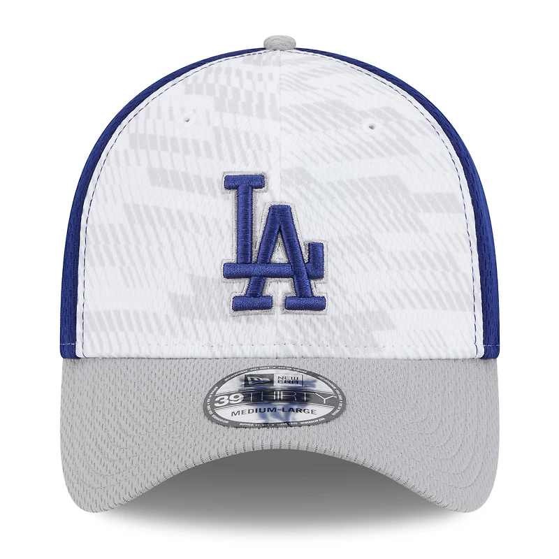 Men's New Era Royal/Gray Los Angeles Dodgers 2025 MLB Clubhouse 39THIRTY Flex Hat