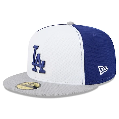 Men's New Era Royal/Gray Los Angeles Dodgers 2025 MLB Clubhouse 59FIFTY Fitted Hat