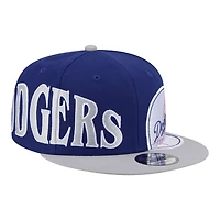 Men's New Era Royal/Gray Los Angeles Dodgers Stretched Two-Tone 9FIFTY Adjustable Hat