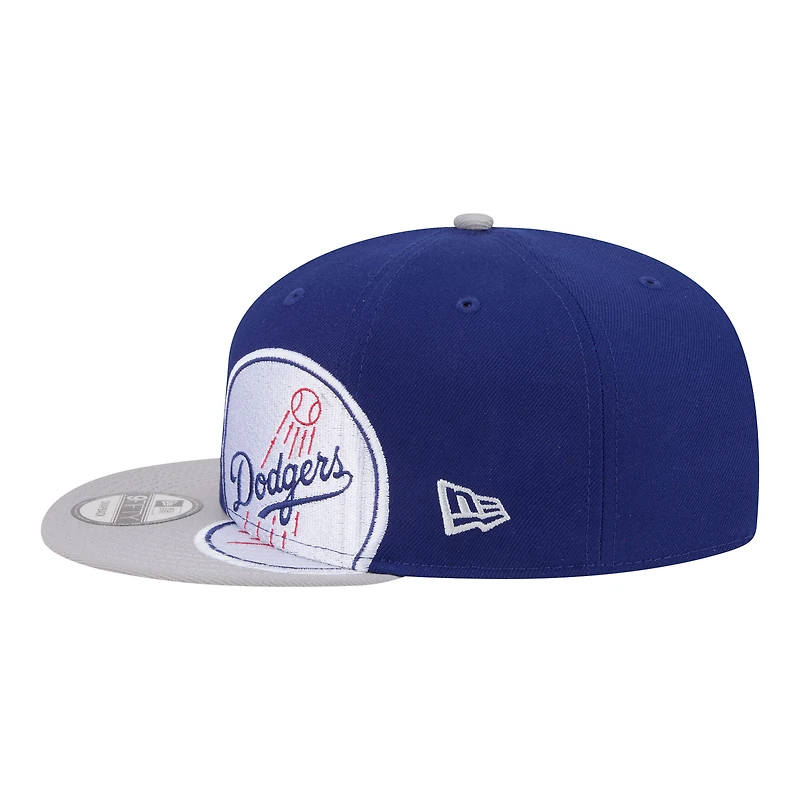 Men's New Era Royal/Gray Los Angeles Dodgers Stretched Two-Tone 9FIFTY Adjustable Hat