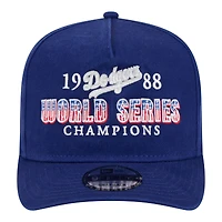Men's New Era Royal Los Angeles Dodgers 1988 World Series Champions Throwback 9FIFTY A-Frame Snapback Hat